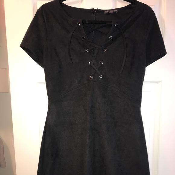 Black Suede Express dress - Picture 1 of 3